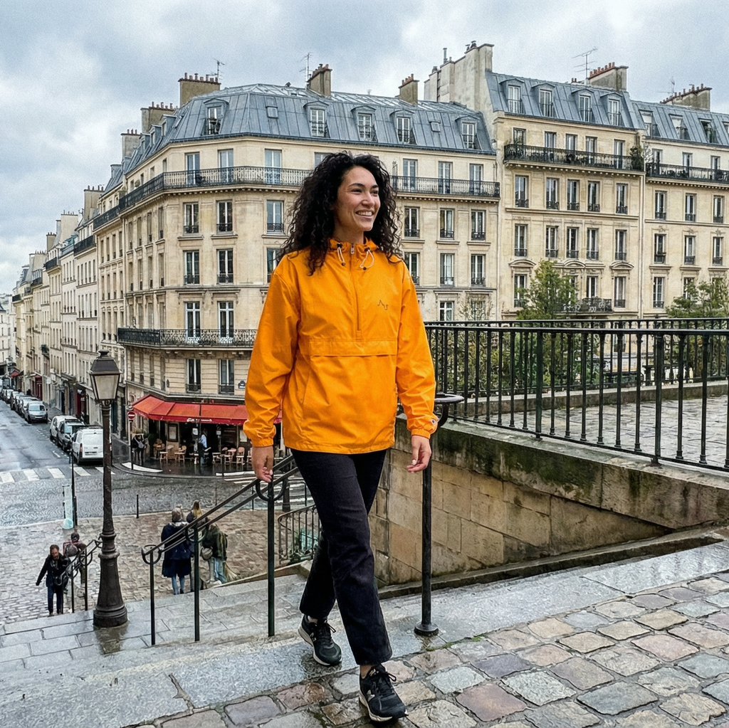 Embroidered Augmented x Champion Packable Jacket